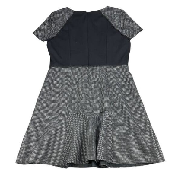 J.CREW Checkered Wool Blend Flutter Dress Women's Size 12 - Picture 7 of 8